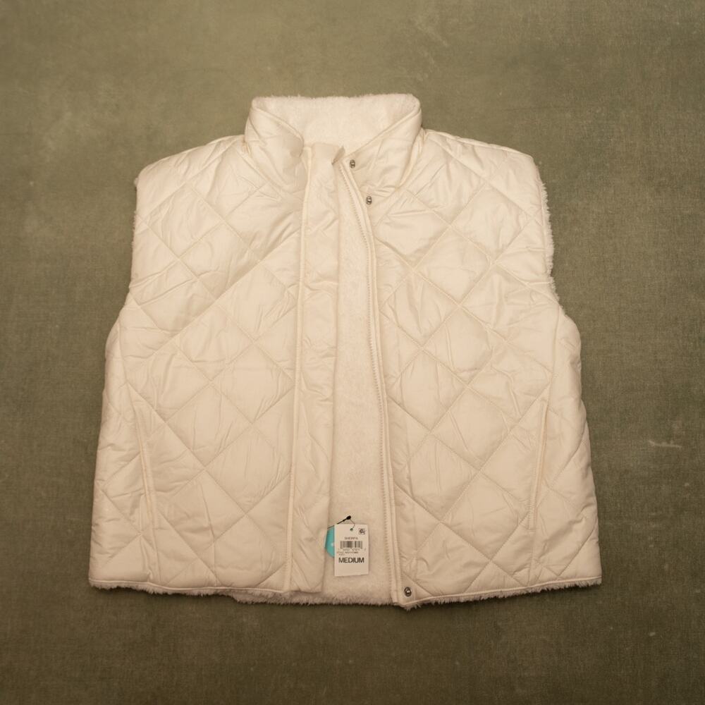 ID Ideology Reversible Relaxed Zip-Front Sherpa Vest